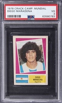 1978 Crack Campeonato Mundial Diego Maradona - PSA VG 3